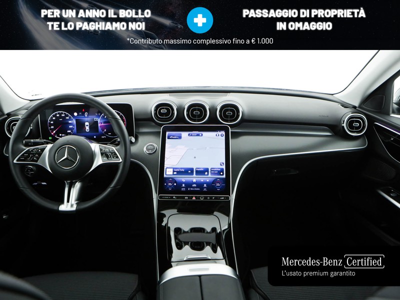Mercedes Classe C Berlina 200 d mhev advanced auto ibrido nero