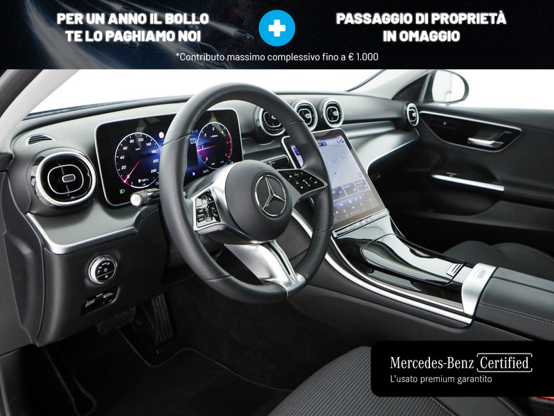 Mercedes Classe C Berlina 200 d mhev advanced auto ibrido nero