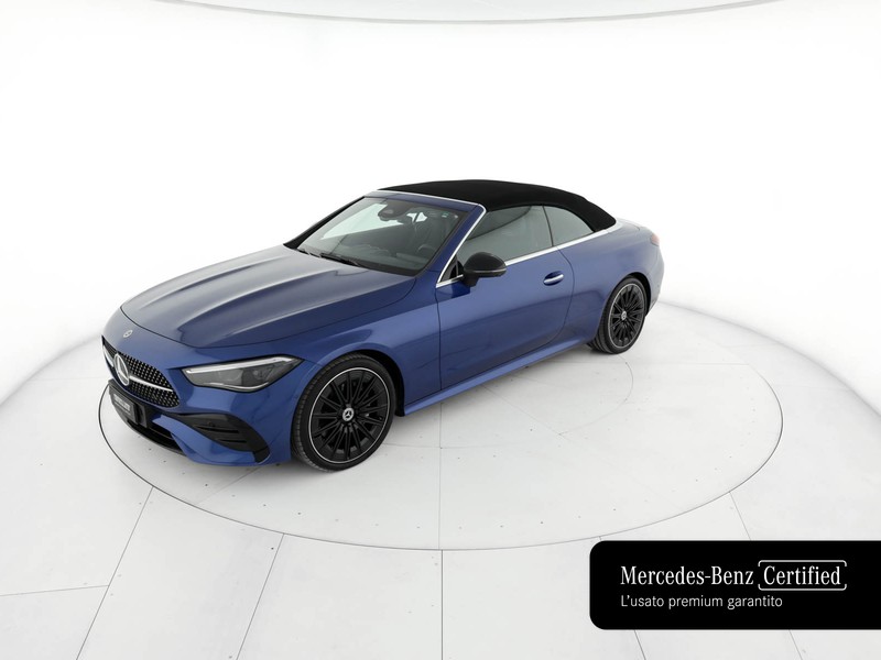 Mercedes CLE cabrio 200 amg line advanced plus auto ibrido blu/azzurro