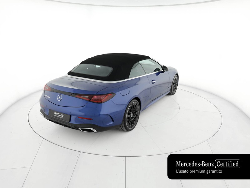 Mercedes CLE cabrio 200 amg line advanced plus auto ibrido blu/azzurro