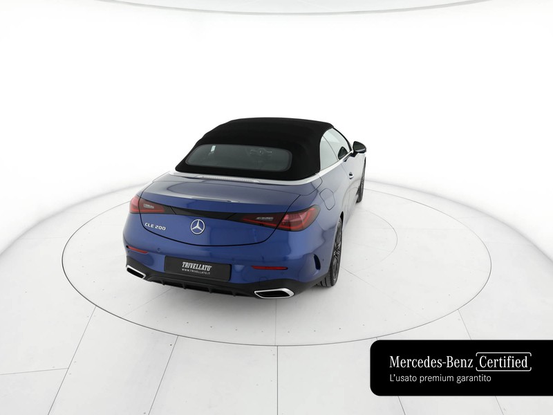 Mercedes CLE cabrio 200 amg line advanced plus auto ibrido blu/azzurro