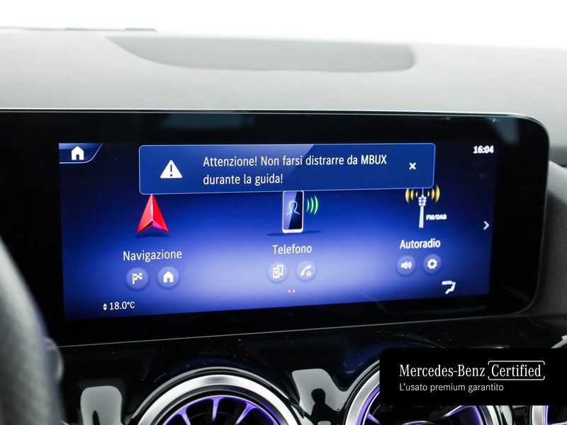 Mercedes Classe B 180 d amg line advanced plus auto diesel nero