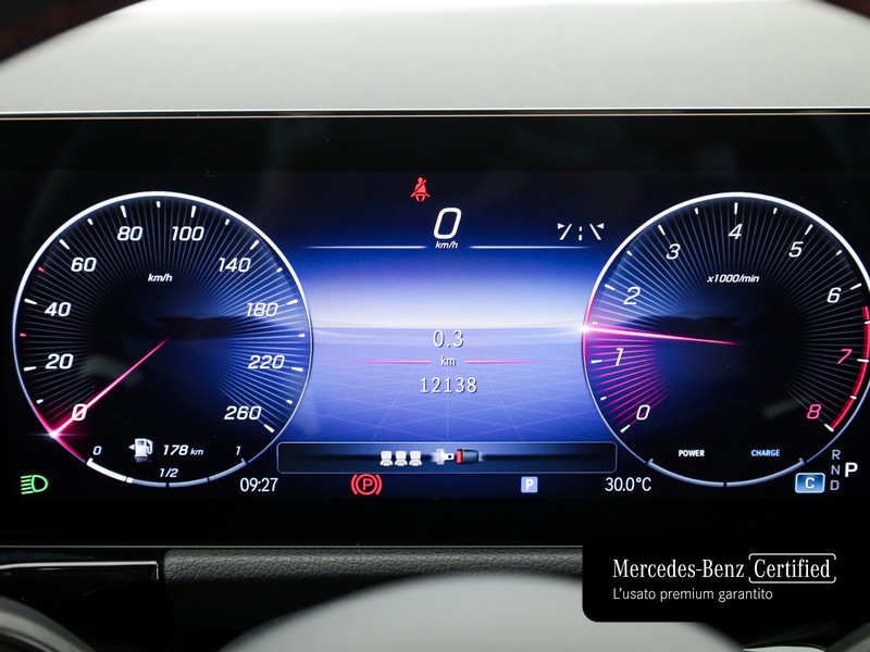 Mercedes GLA 180 amg line advanced plus auto ibrido nero