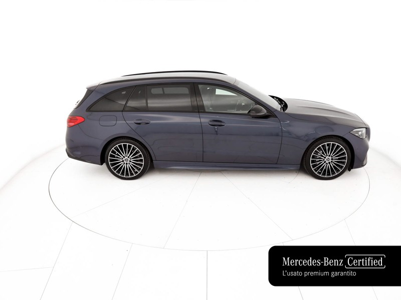 Mercedes Classe C SW sw 200 d mhev amg line advanced auto ibrido blu/azzurro