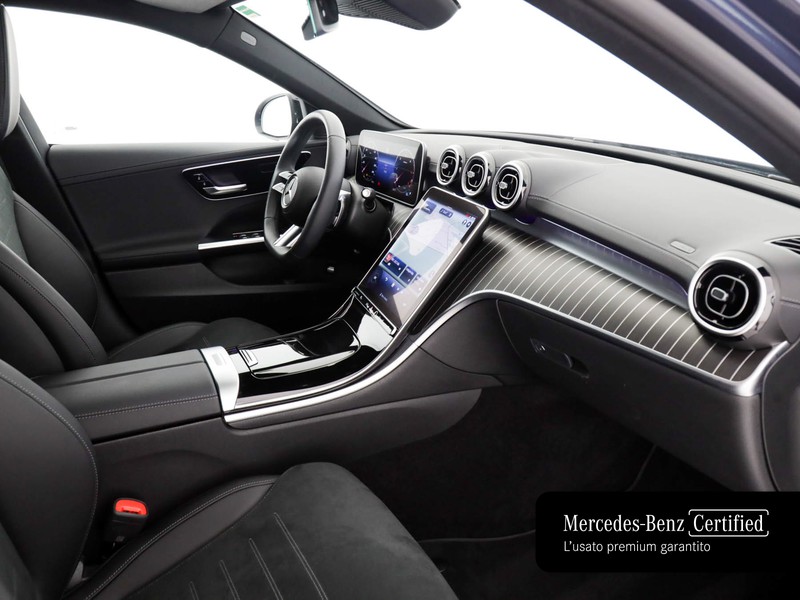 Mercedes Classe C SW sw 200 d mhev amg line advanced auto ibrido blu/azzurro