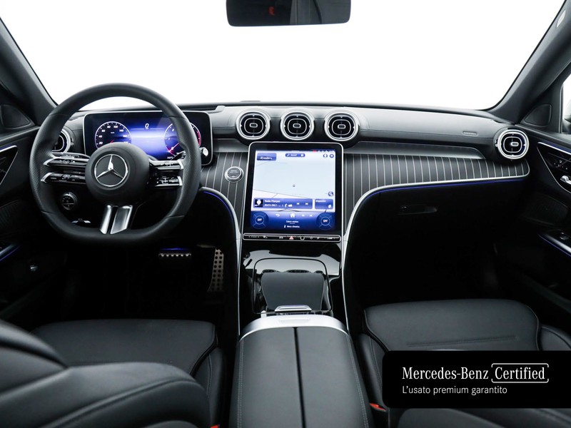 Mercedes Classe C SW sw 220 d mhev premium pro 4matic auto ibrido nero