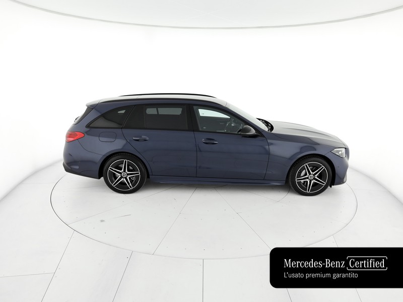 Mercedes Classe C SW sw 300 de phev amg line advanced auto ibrido blu/azzurro