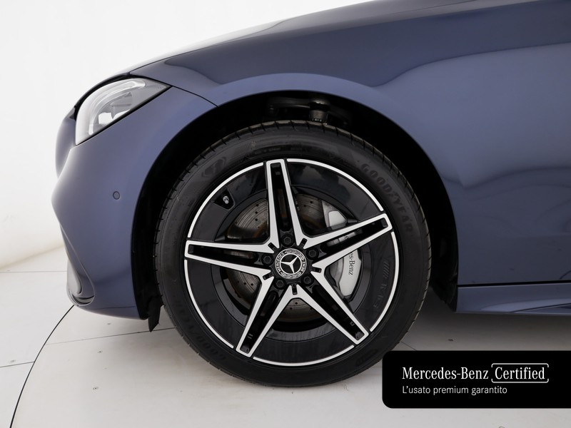 Mercedes Classe C SW sw 300 de phev amg line advanced auto ibrido blu/azzurro