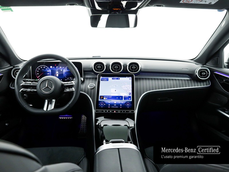 Mercedes Classe C SW sw 300 de phev amg line advanced auto ibrido blu/azzurro