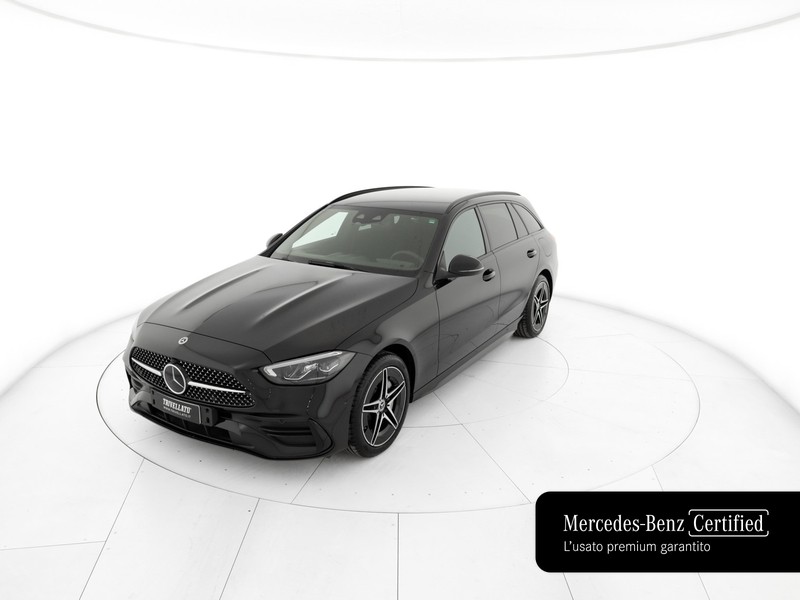 Mercedes Classe C SW sw 300 de phev amg line advanced auto ibrido nero