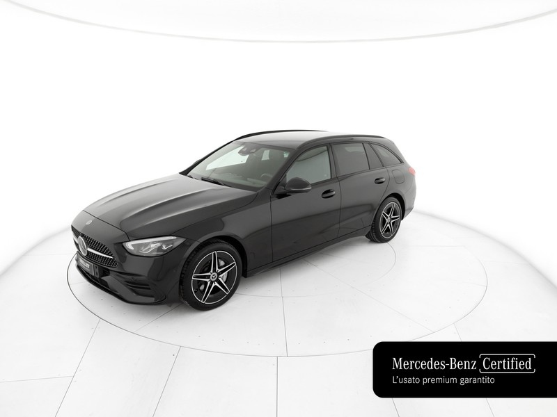 Mercedes Classe C SW sw 300 de phev amg line advanced auto ibrido nero