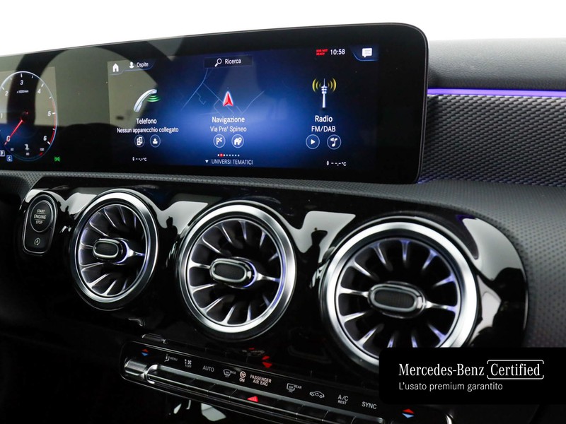 Mercedes Classe A 180 d sport night edition auto diesel nero