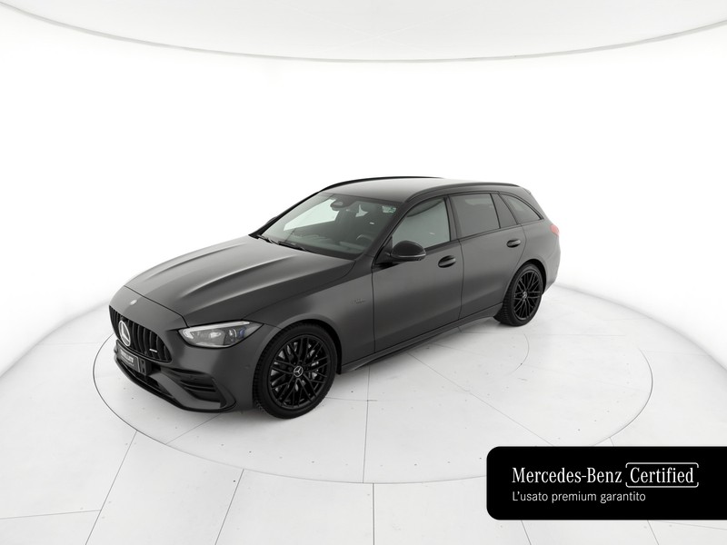AMG Classe C c sw amg 43 mhev premium 4matic 408cv auto ibrido grigio