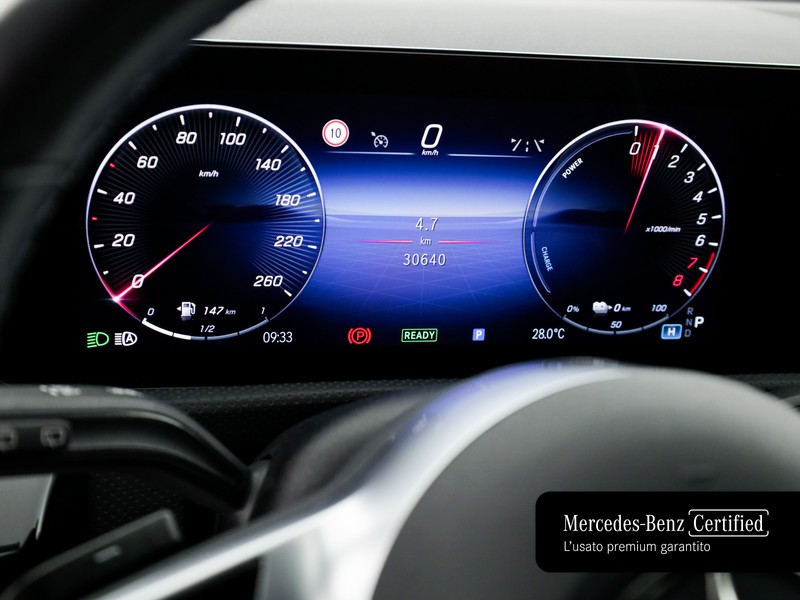 Mercedes Classe A 250 e phev progressive advanced auto ibrido nero