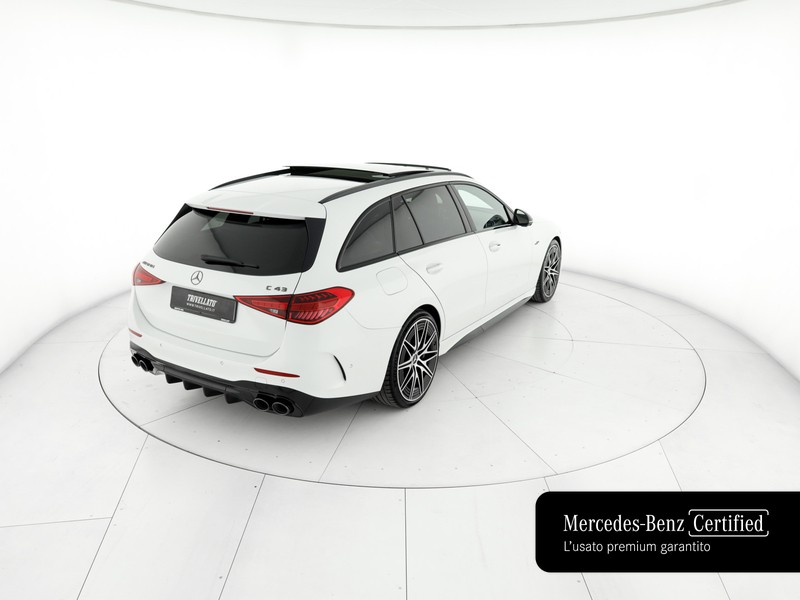 AMG Classe C c sw amg 43 mhev premium plus 4matic 408cv auto ibrido bianco