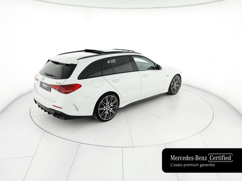 AMG Classe C c sw amg 43 mhev premium plus 4matic 408cv auto ibrido bianco