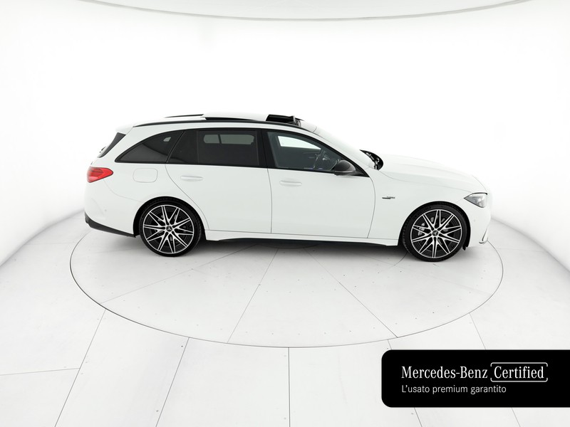 AMG Classe C c sw amg 43 mhev premium plus 4matic 408cv auto ibrido bianco