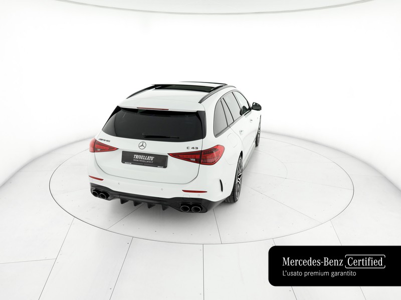 AMG Classe C c sw amg 43 mhev premium plus 4matic 408cv auto ibrido bianco