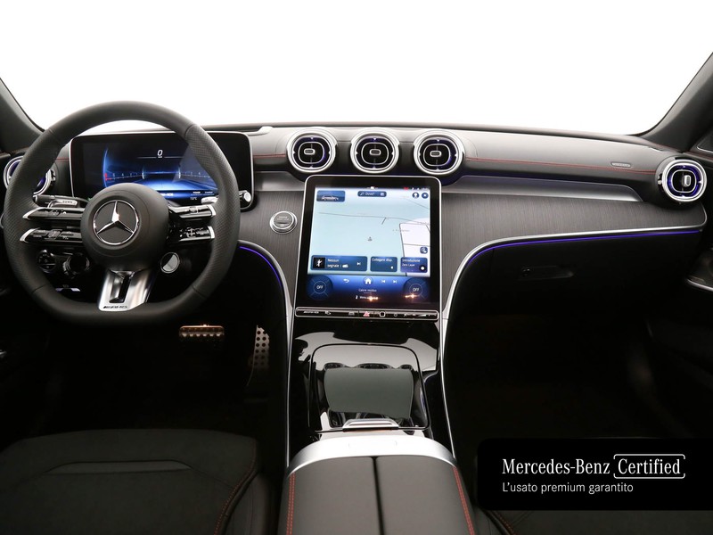AMG Classe C c sw amg 43 mhev premium plus 4matic 408cv auto ibrido bianco
