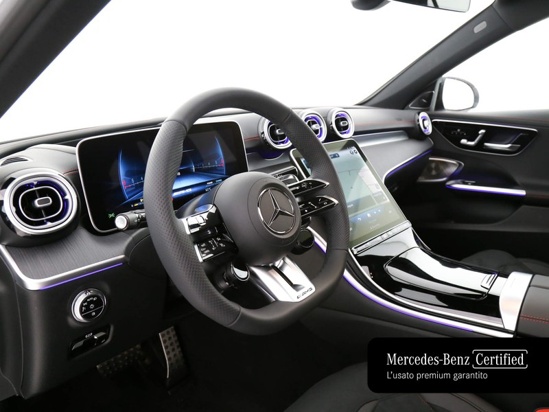 AMG Classe C c sw amg 43 mhev premium plus 4matic 408cv auto ibrido bianco