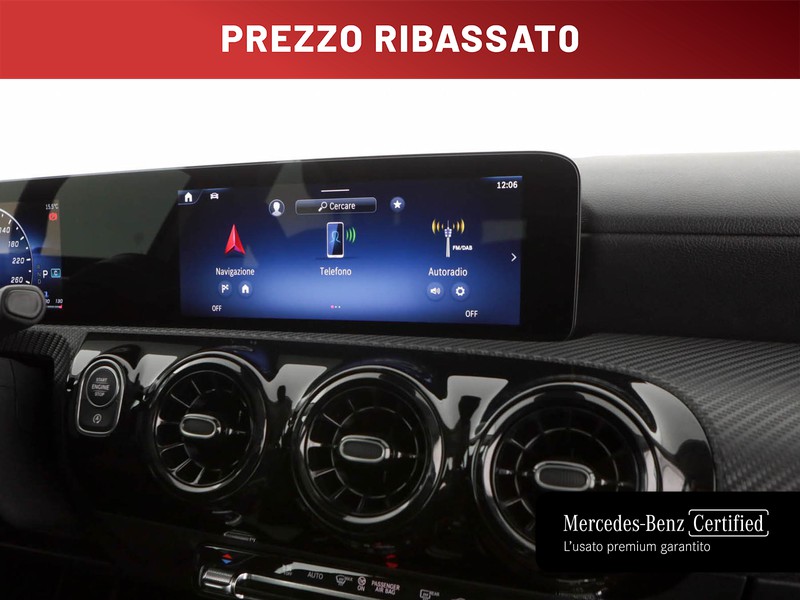 Mercedes Classe A 180 d advanced auto diesel grigio
