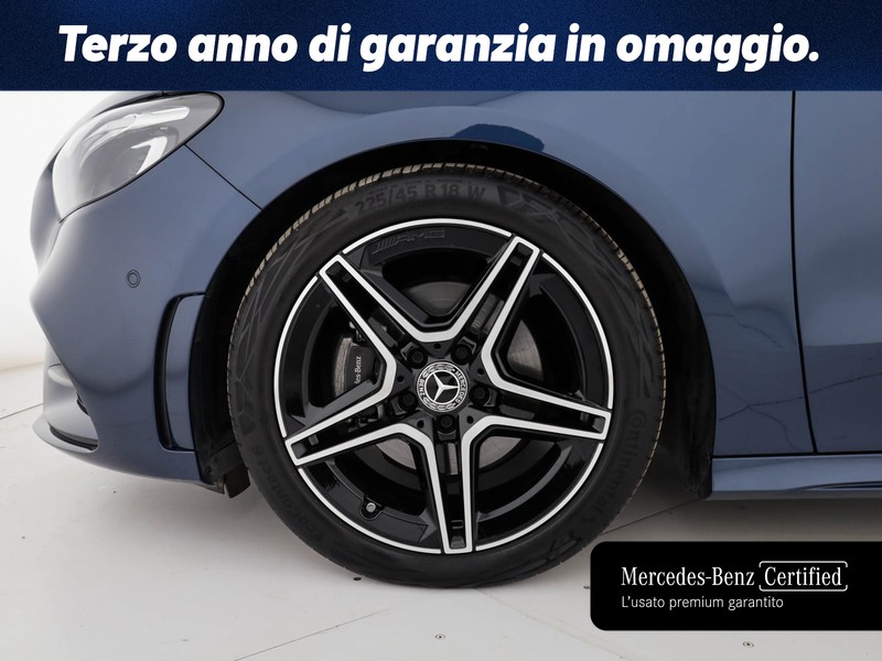 Mercedes Classe B 180 d amg line advanced plus auto diesel blu/azzurro