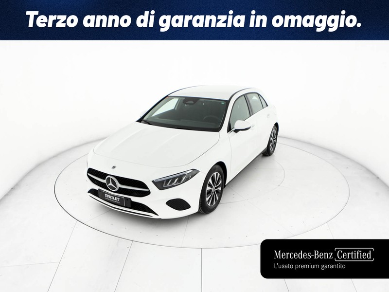 Mercedes Classe A 180 d advanced auto diesel bianco