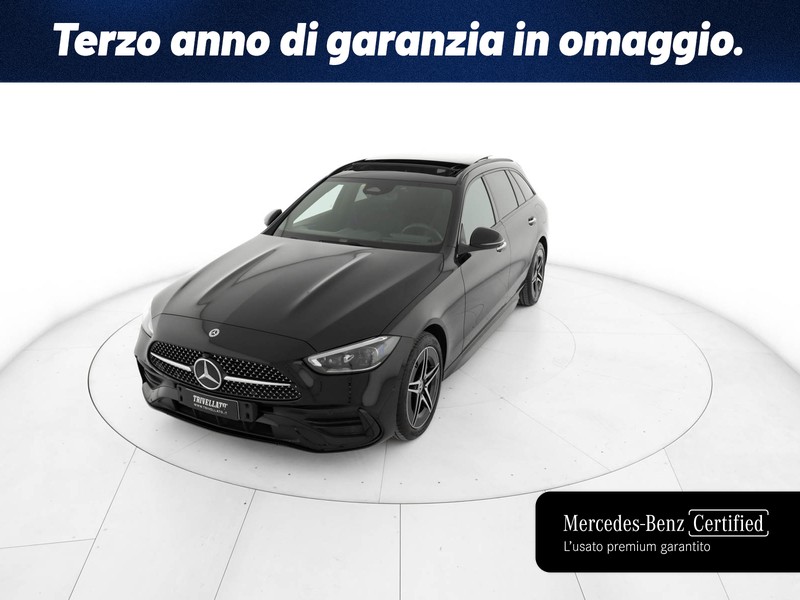 Mercedes Classe C SW sw 300 de phev amg line premium plus auto ibrido nero
