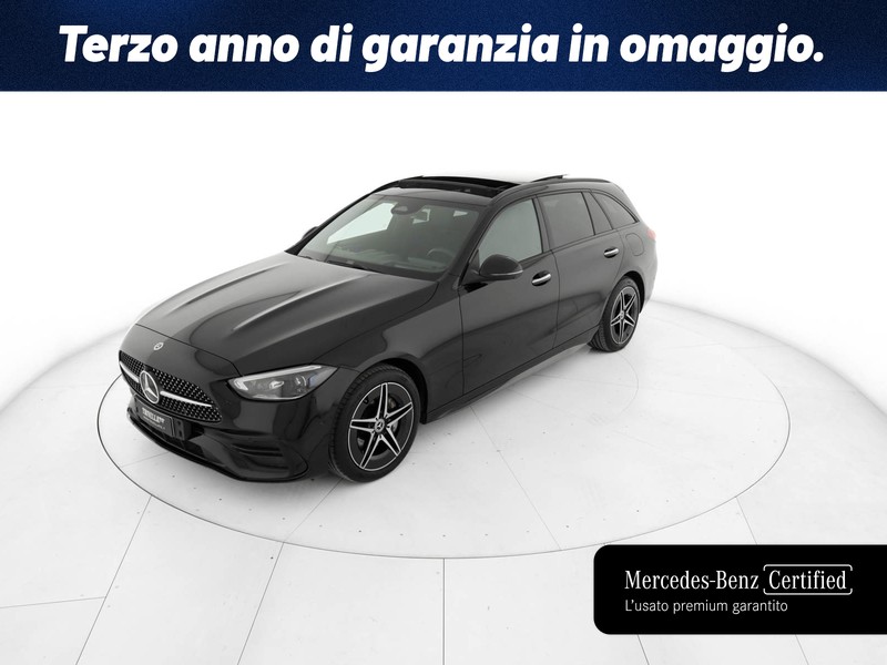 Mercedes Classe C SW sw 300 de phev amg line premium plus auto ibrido nero