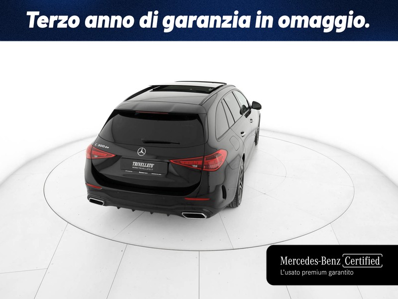 Mercedes Classe C SW sw 300 de phev amg line premium plus auto ibrido nero