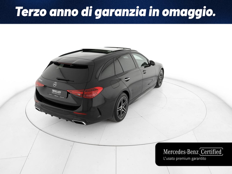 Mercedes Classe C SW sw 300 de phev amg line premium plus auto ibrido nero