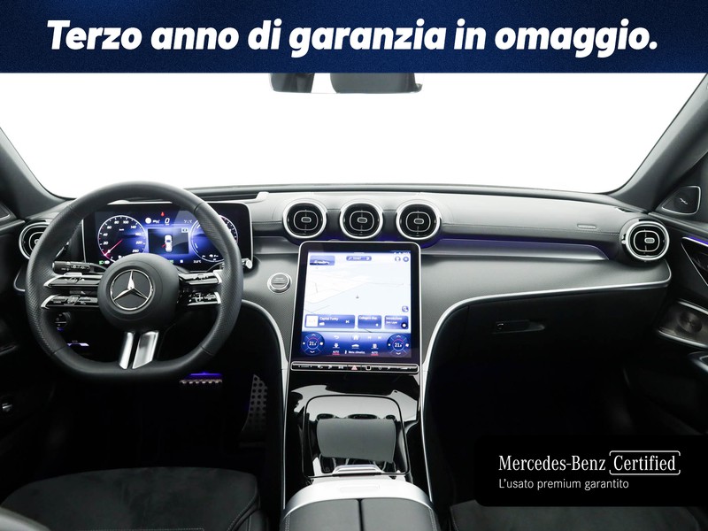 Mercedes Classe C SW sw 300 de phev amg line premium plus auto ibrido nero