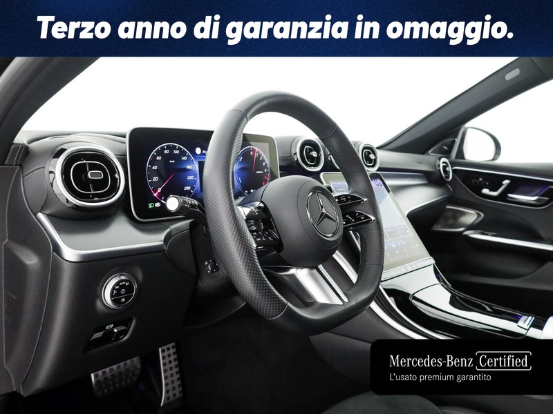 Mercedes Classe C SW sw 300 de phev amg line premium plus auto ibrido nero