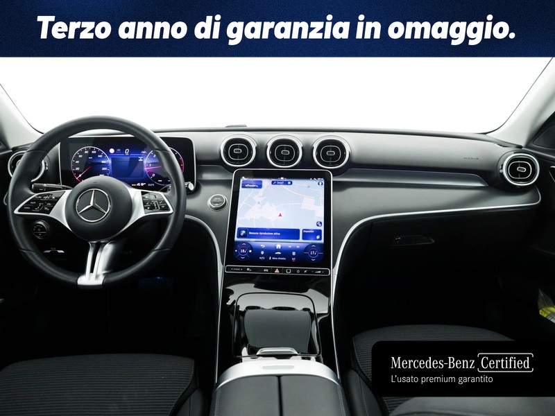 Mercedes Classe C Berlina 200 d mhev advanced auto ibrido argento