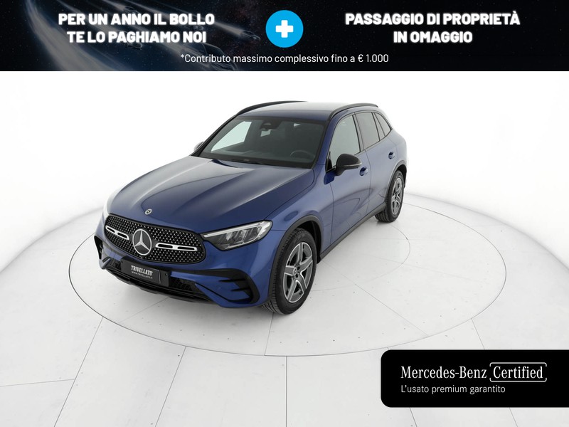 Mercedes GLC 220 d amg line advanced plus 4matic auto ibrido blu/azzurro