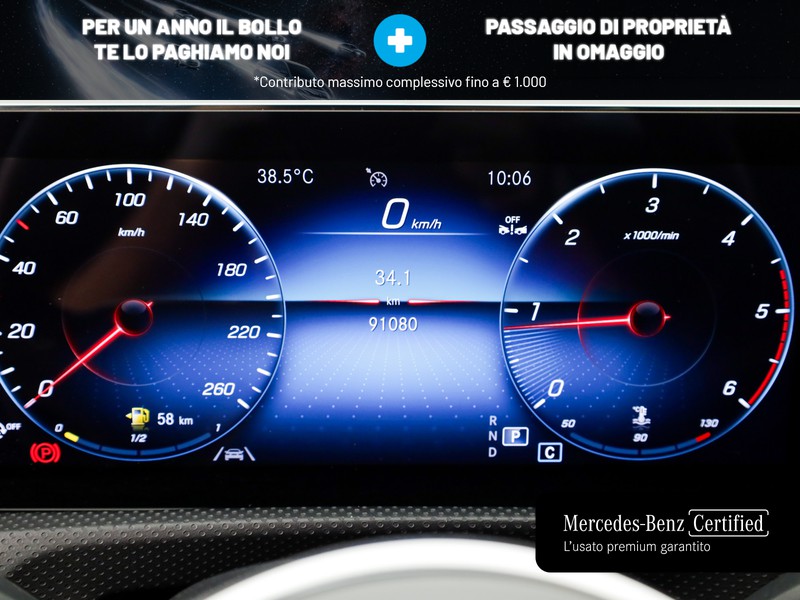 Mercedes Classe A 180 d sport auto diesel nero