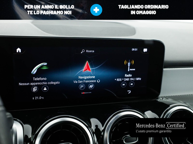 Mercedes GLB 200 d business extra auto diesel blu/azzurro