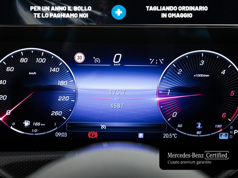 Mercedes Classe A 180 d progressive advanced auto diesel grigio