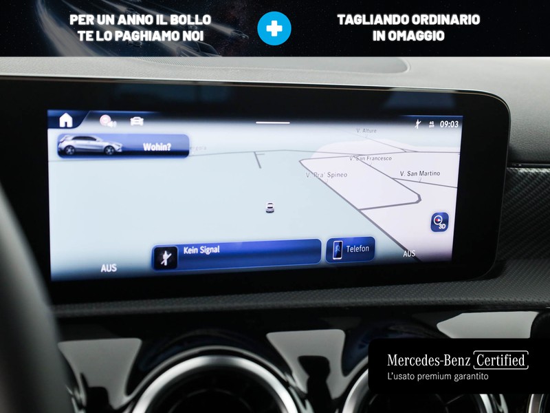 Mercedes Classe A 180 d progressive advanced auto diesel grigio