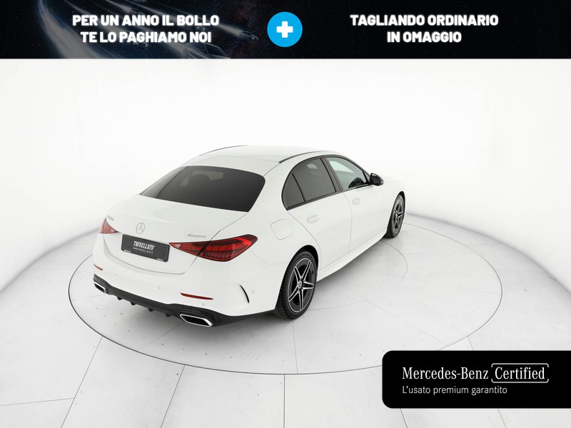 Mercedes Classe C Berlina 220 d mhev amg line advanced 4matic 197cv auto ibrido bianco