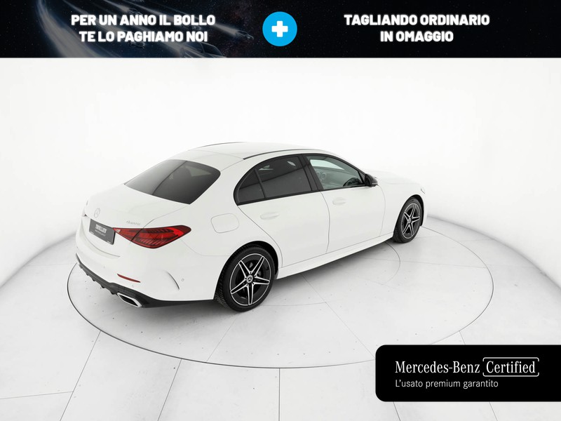 Mercedes Classe C Berlina 220 d mhev amg line advanced 4matic 197cv auto ibrido bianco