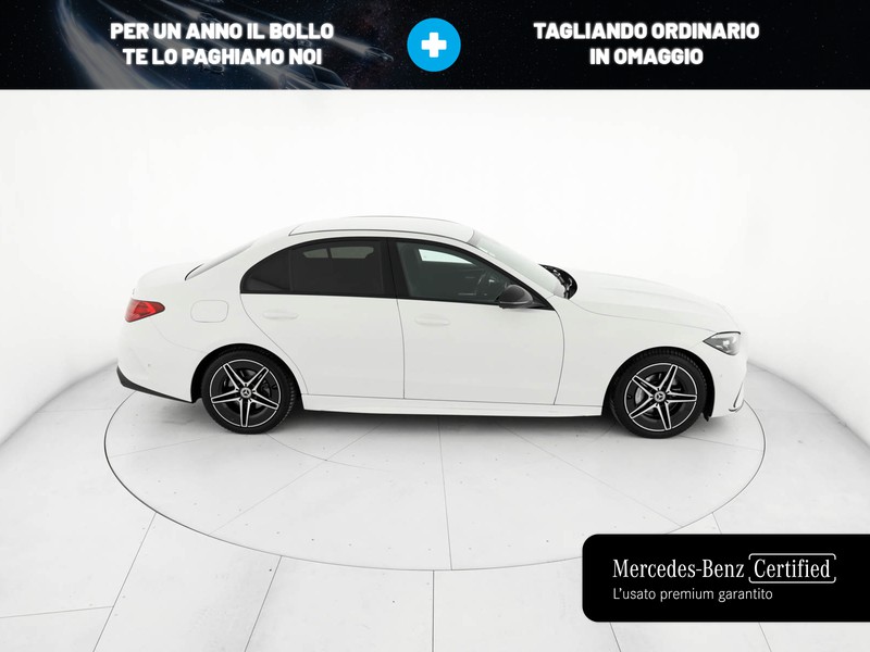 Mercedes Classe C Berlina 220 d mhev amg line advanced 4matic 197cv auto ibrido bianco