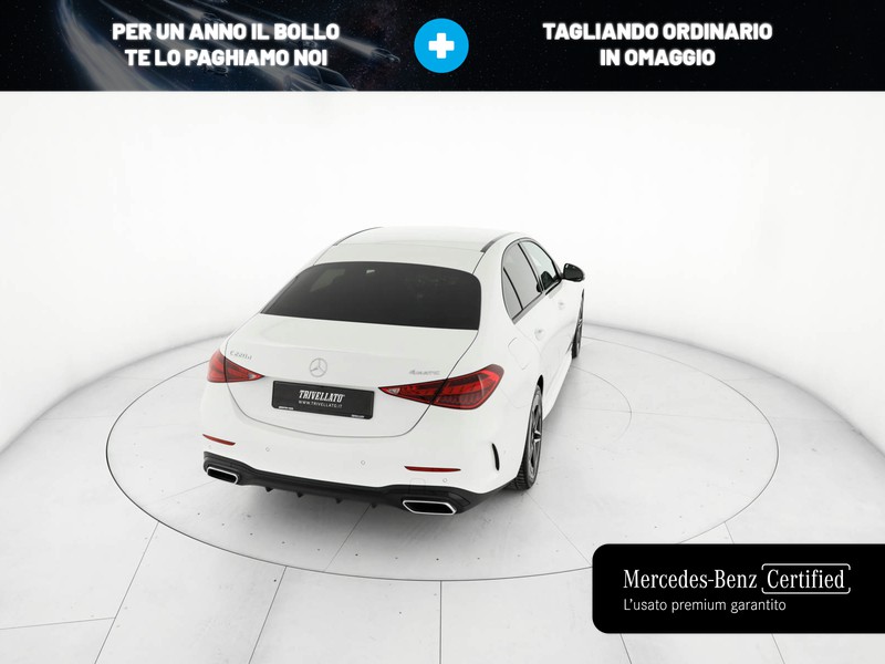Mercedes Classe C Berlina 220 d mhev amg line advanced 4matic 197cv auto ibrido bianco