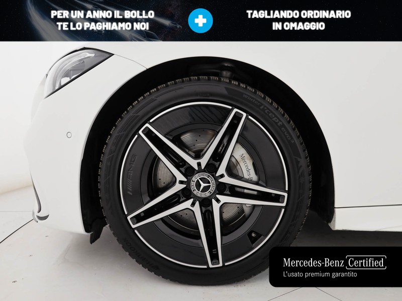 Mercedes Classe C Berlina 220 d mhev amg line advanced 4matic 197cv auto ibrido bianco