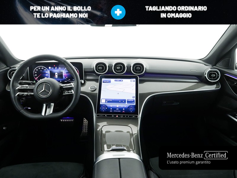 Mercedes Classe C Berlina 220 d mhev amg line advanced 4matic 197cv auto ibrido bianco