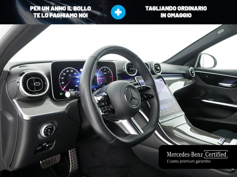 Mercedes Classe C Berlina 220 d mhev amg line advanced 4matic 197cv auto ibrido bianco