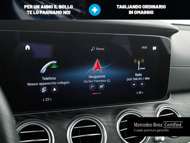 Mercedes Classe E SW sw 220 d premium auto my20 diesel bianco