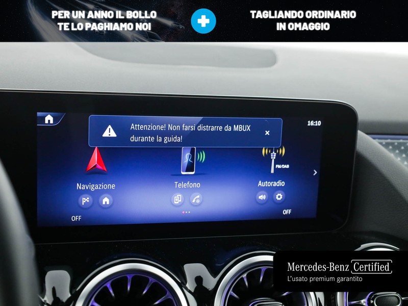 Mercedes Classe B 180 d progressive advanced plus auto diesel nero