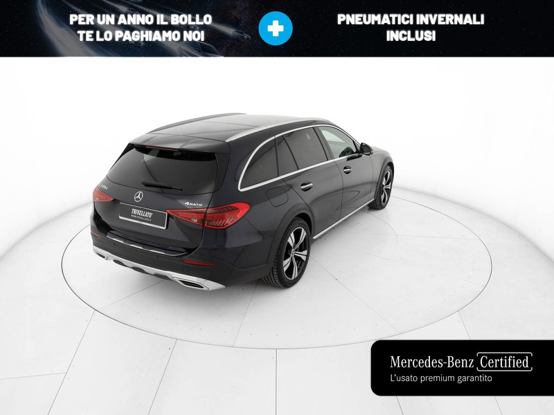 Mercedes Classe C SW sw all-terrain 220 d mhev premium plus 4matic auto ibrido blu/azzurro