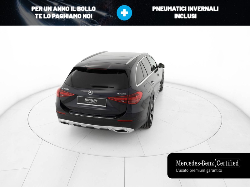 Mercedes Classe C SW sw all-terrain 220 d mhev premium plus 4matic auto ibrido blu/azzurro